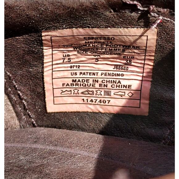 Merrell Luxe Wrap Espresso Brown Oiled Nubuck Leather Womens Clogs Stud Trim 7.5 - Picture 9 of 9